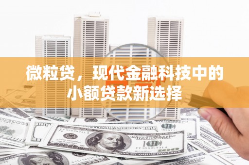 拱墅微粒贷，现代金融科技中的小额贷款新选择