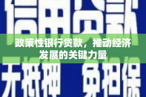 拱墅政策性银行贷款，推动经济发展的关键力量