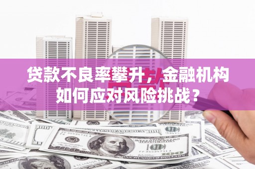 拱墅贷款不良率攀升，金融机构如何应对风险挑战？
